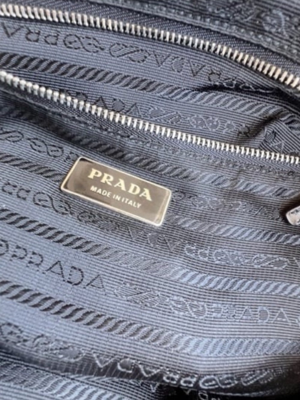 Prada Black Leather & Nylon Dome Satchel with Top Handles - Picture 9 of 10